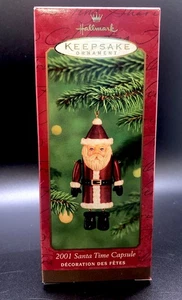 Hallmark 2001 Santa Time Kapsel Weihnachten Andenken Ornament mit Notizpapier - Bild 1 von 24