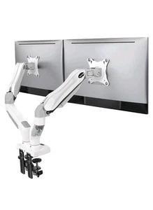 Dual Monitor Stand Full Motion Desk Mount 13-27" Monitors 14lbs/arm - Picture 1 of 1