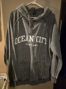 Sudadera con capucha Ocean City MD gris para mujer XL Sunsations - Imagen 1 de 5