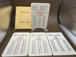 MONTREAL EXPOS 1969 APBA ORIGINALE 24 (20+4XB) Card Team set come nuovo -STAUB- ABBASTANZA - Foto 1 di 1