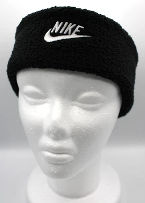 Nike High Pile Fleece Headband Youth OSFM Black/White - Image 1 of 4