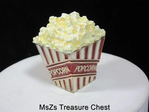 MONET "MOVIE POPCORN" Collectible Enamel Keepsake Trinket Box * w Gift Box * - Picture 1 of 6