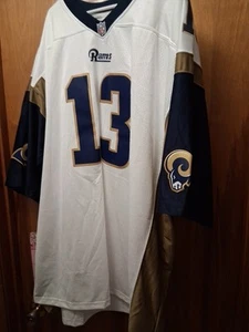 Kurt Warner St. Louis Rams Nike NFL White/blue Jersey Size 5XL (64)Mitchell&Ness - Picture 1 of 10