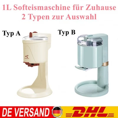 Elektrische Softeismaschine Softeisbereiter 1L Eiscreme Ice Cream Maker Zuhause - Bild 1 von 4