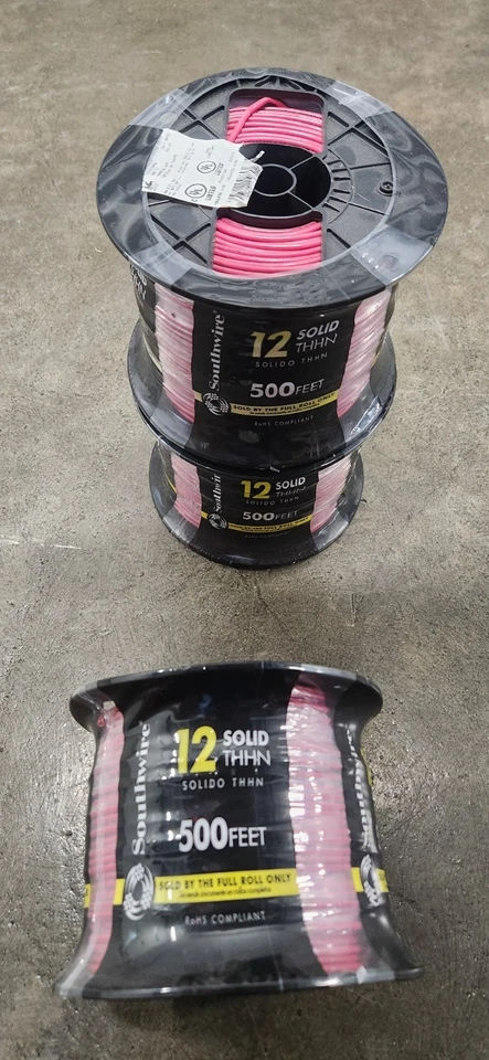 Southwire Solid CU THHN Wire 500 Ft. - Red (11589958)