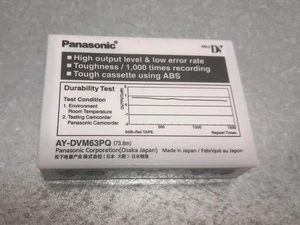 Panasonic DVM63 MINI DV CAMÉSCOPE NUMÉRIQUE BANDE / CASSETTE 73,8 min AY-DVM63PQ - Photo 1 sur 4