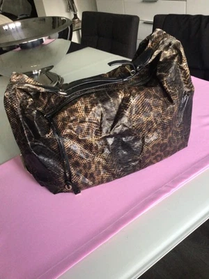 JIMMY CHOO Tasche Beutel Pythonmuster und schwarzes Leder 🌹🌹🌹🌹🌹 - Bild 1 von 4