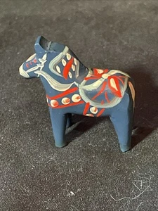 Vintage blaues Dalapferd Nils Olsson - Bild 1 von 7