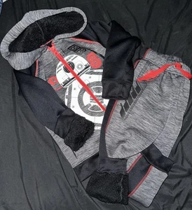 Star Wars Boy's Size 6 BB-8 Zip Hoodie and Matching Pants THICK FLEECE Set - Picture 1 of 4