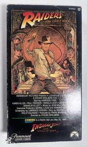 Indiana Jones Raiders of the Lost Ark (VHS Early Release) Tested! Spielberg - Picture 1 of 5