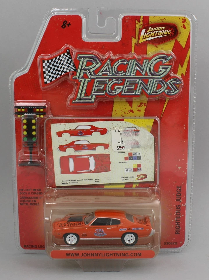 1:64 Johnny Lightning *RACING LEGENDS* Righteous  1969 Pontiac GTO Judge Drag - Image 1 of 1