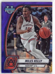 2024-25 Bowman Chrome University Miles Kelly viola rifrattore lava #ALT-2 - Foto 1 di 2