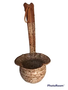 Vintage Speckled Pottery Wall Ladle Farm Decor farmhouse cottage kitchen - Picture 1 of 6