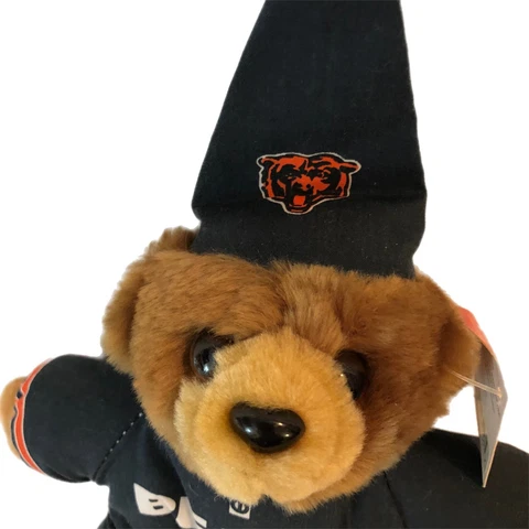 Vintage w/T Chicago Bears Good Stuff  Plush Stuffed Teddy Bear 2000 NFL Football Cover