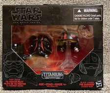 Star Wars Titanium Black Series TIE FIGHTER PILOT & POE DAMERON Helmets 04