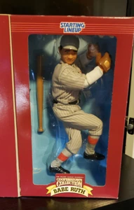 NEW~BABE RUTH~YANKEES~1996 STARTING LINEUP FIGURE~COOPERSTOWN-FULLY POSEABLE 12" - Picture 1 of 6