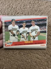 1989 Fleer Super Star Specials #634 Terry Steinbach, Mark McGwire, Jose Canseco