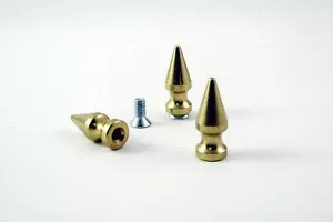 Size 24 1" Brass tree spikes - bag of 20 - StudsAndSpikes - Picture 1 of 2