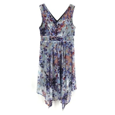 Женское платье пуловер Simply Vera Wang PL Petite Large сине-серый без рукавов - Изображение 1 из 4