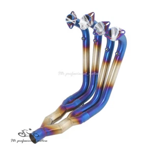 Slip on for QJMOTOR QJ600GS 2020 2021 2022 Blue System Exhaust Header Link Pipe - Foto 1 di 5