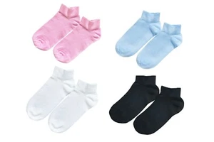 98% ORGANIC COTTON tittimitti Kid's Ankle Socks (5-pack). Ages 5 Through 12. - Picture 1 of 9