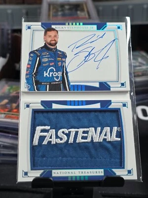 2020 National Treasures Nascar Autographed Booklet Ricky Stenhouse Jr 1/1 - Image 1 of 2
