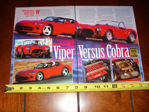 Carroll Shelby Cobra 1966 427 vs.1992 Dodge Viper Rt/10 artículo original - Imagen 1 de 2