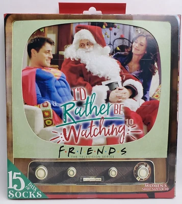 Women's Friends TV Show 15 Days of Socks 4 Crew 11 Low Cut Shoe Sizes 4-10 - Image 1 of 4