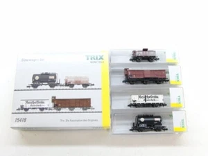Minitrix N 15418 Güterwagen-Set, DB-DR, NEM, NEU in OVP #55848 - Picture 1 of 5