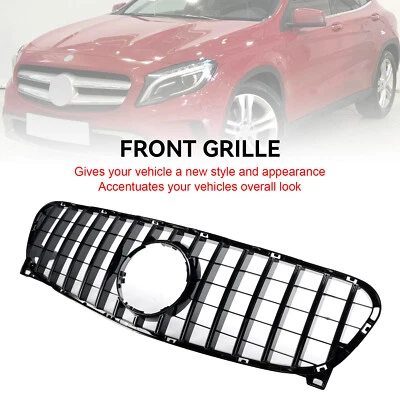 Front Radiator Grille Grill Fit Mercedes Benz GLA-Class W156 GLA45 2013~2017 Foto 1 de 4