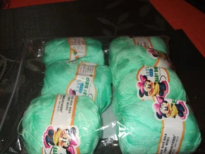 chinese baby sheep cashmere silk mix 7 pack wool mint colour - Picture 1 of 6
