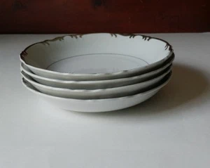 4er Set Suppenschüsseln 7 3/4" Mikasa China Marlboro 9267 Muster Made in Japan - Bild 1 von 5