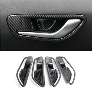 For Hyundai Santa Cruz 2022-2025 Inner Door Handle Bowl Trim Carbon Fiber 4pc - Picture 1 of 9