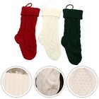Christmas Stocking Knit Sock Santa Floral Candy Gift Tree Hanger Decor