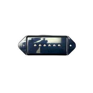 Artec Alnico 5 Soap Bar Dog Ear Pickup set Black - Picture 1 of 2