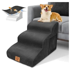 Haustiertreppe Hundetreppe 3 Stufen 60x40x40cm rutschfest Hunde Couch Bett - Bild 1 von 10