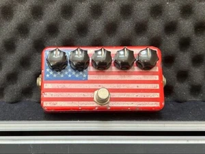 2001 ZVEX FUZZ FACTORY Hand Painted Fuzz Pedal Red Used From Japan - Picture 1 of 7