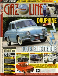 GAZOLINE n°183 11/2011 DAUPHINE ELECTRIQUE GLAS 1204S VOLVO 480ES ABARTH 595 SS - Imagen 1 de 1