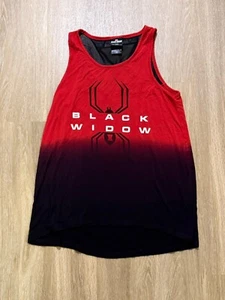 Her Universe Marvel Black Widow Dip-Dye Mesh Back Women Tank Top shirt - Picture 1 of 7
