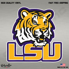 LSU Tigers College Football NCAA Color Sports Decal Sticker-Free Shipping