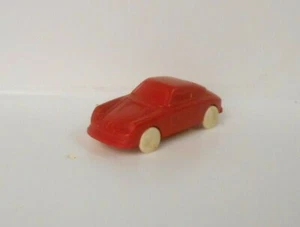 German 1:87 Unmarked Plastic Porsche Margarine Figure Porsche 356 1-7/8" 50s Red - Picture 1 of 2