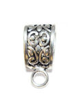 8 Pcs 22X10mm Bali Loop Pendant Antique Silver Plated Jewelry Making