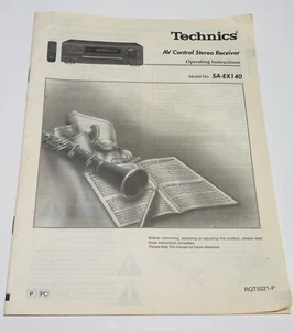 Vintage TECHNICS SA-EX 140 Receiver Manual (Manual Only) - Picture 1 of 2
