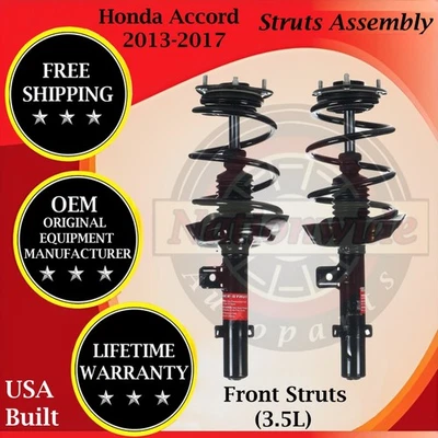 Puntales delanteros originales Monroe OEM para Honda Accord 2013-2017 garantía de por vida Foto 1 de 4