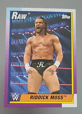 2021 Topps Heritage WWE RIDDICK MOSS (Michael Carter Rallis) RAW Wrestling #36 - Image 1 of 2