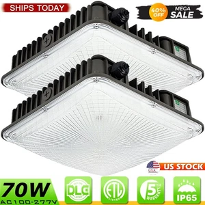 LED Canopy Light 70W Canopy Gas Station Lights for Carport Shop Garage Warehouse - Picture 1 of 30