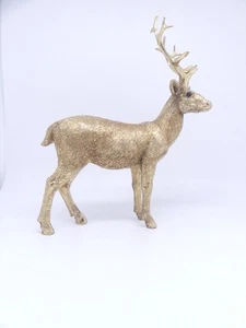 Figura decorativa Cor Mulder ciervo de pie oro brillante Navidad - Imagen 1 de 5