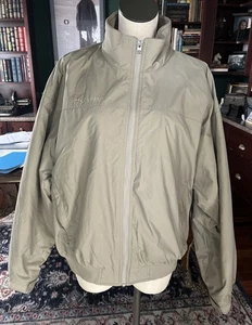 Columbia Hombre Grande Taupe Nylon Forrado Polar Bomber Chaqueta - Imagen 1 de 10