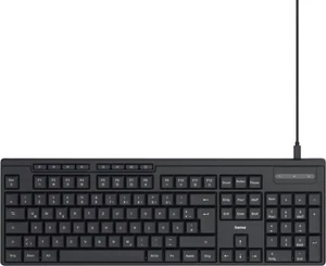 Hama CK-200 Wired Keyboard (USB Keyboard, Ergonomic Typing Feel, Quiet Keys, Rem - Picture 1 of 3