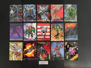 ¡Lote de obras maestras de Marvel 1993! 15 tarjetas diferentes, sin duplicados - Imagen 1 de 2